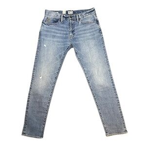 Todd Snyder New York Blue Slim Fit Stretch Destroyed Ripped Denim Jeans